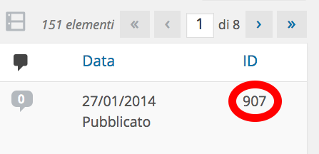 Visualizzare ID pagina post WordPress con Reveal IDs